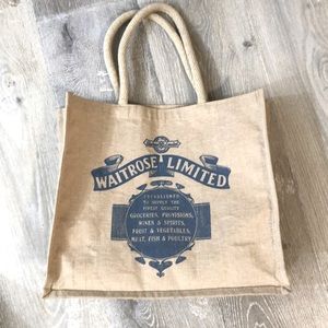 WAITROSE Jute shopper bag, large